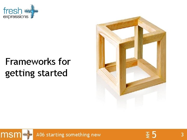 A 06 starting something new MH Frameworks for getting started 5 3 