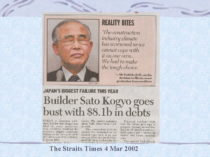 The Straits Times 4 Mar 2002 