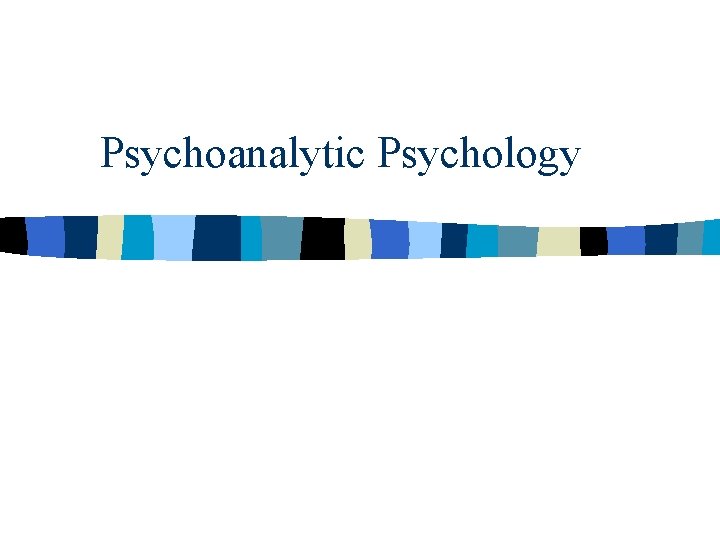 Psychoanalytic Psychology 