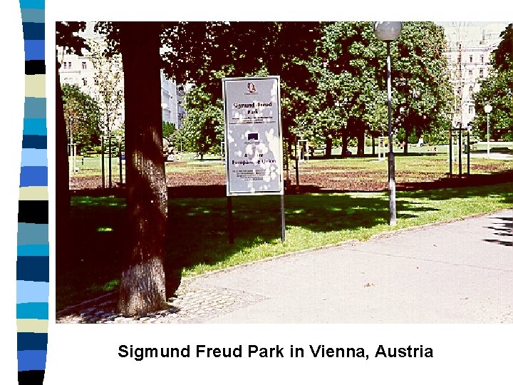 Sigmund Freud Park in Vienna, Austria 