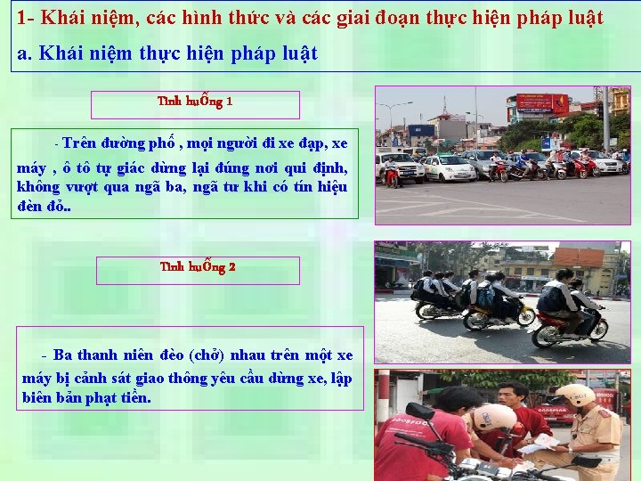 1 - Khái niệm, các hình thức và các giai đoạn thực hiện pháp