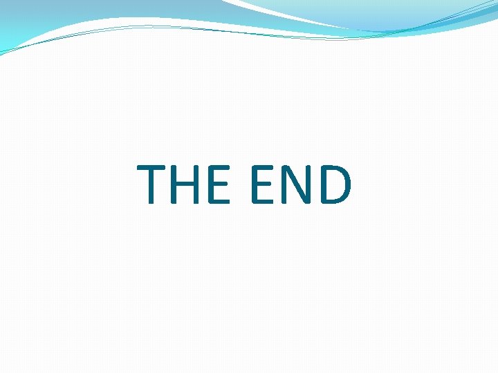 THE END 