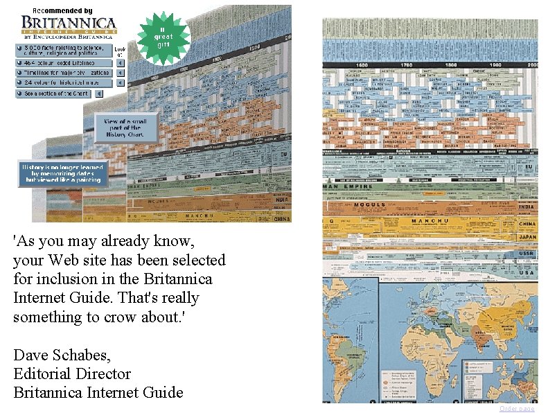 'As you may already know, your Web site has been selected for inclusion in