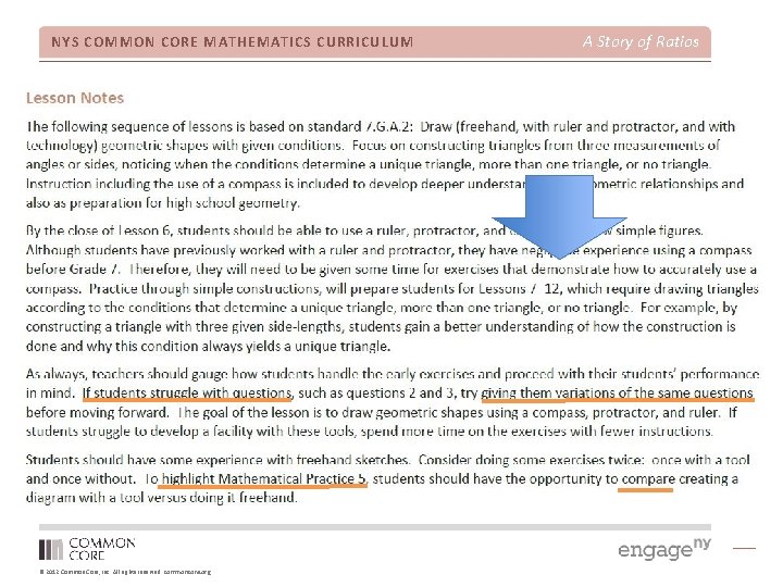 NYS COMMON CORE MATHEMATICS CURRICULUM © 2012 Common Core, Inc. All rights reserved. commoncore.