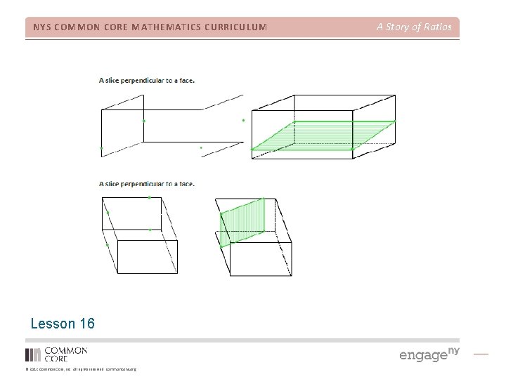 NYS COMMON CORE MATHEMATICS CURRICULUM Lesson 16 © 2012 Common Core, Inc. All rights