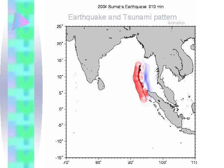 Earthquake and Tsunami pattern Animation 