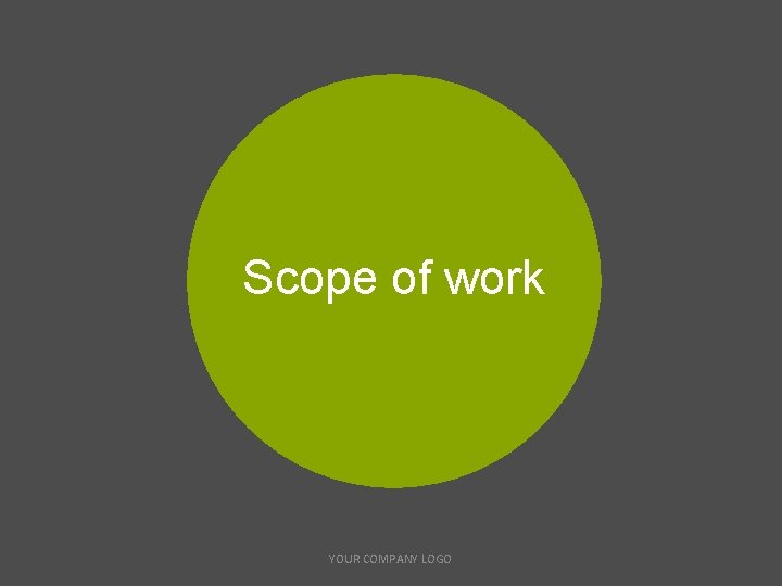 Scope of work YOUR COMPANY LOGO 