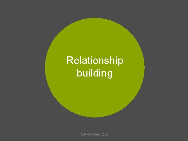 Relationship building YOUR COMPANY LOGO 