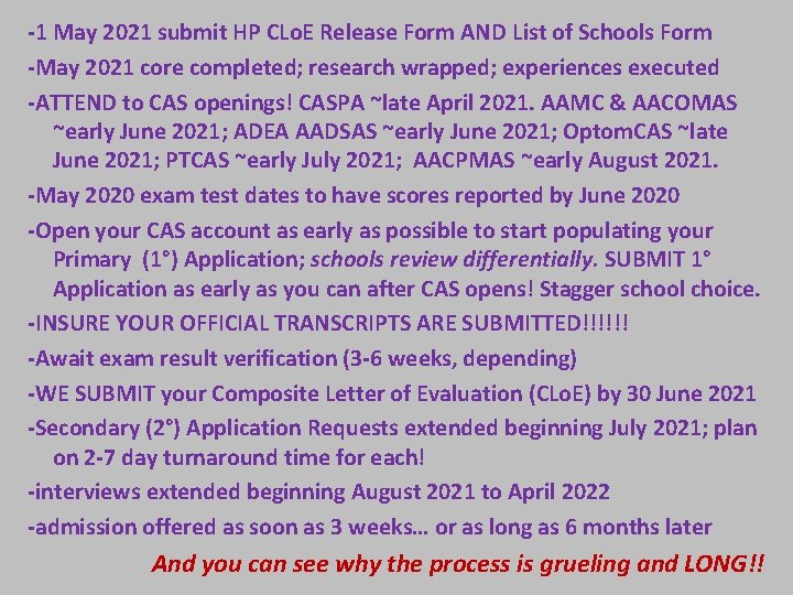 -1 May 2021 submit HP CLo. E Release Form AND List of Schools Form
