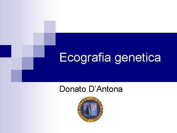 Ecografia genetica Donato D’Antona 