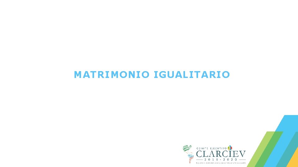 MATRIMONIO IGUALITARIO 