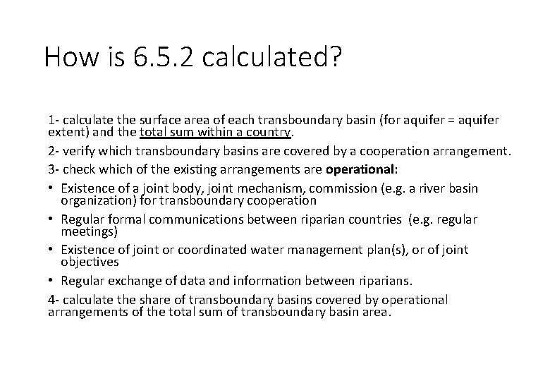 How is 6. 5. 2 calculated? 1 - calculate the surface area of each