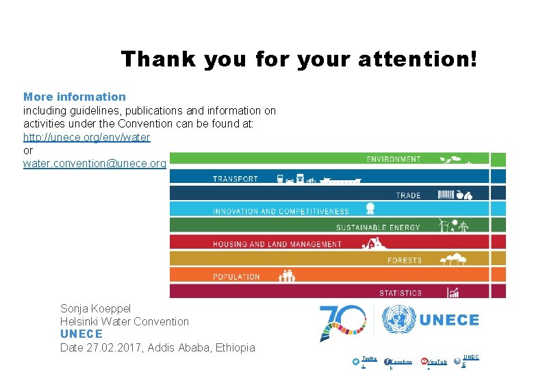 Thank you for your attention! More information including guidelines, publications and information on activities