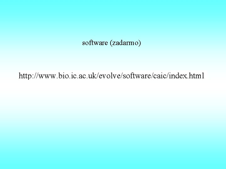 software (zadarmo) 