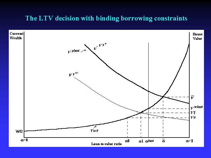 The LTV decision with binding borrowing constraints 