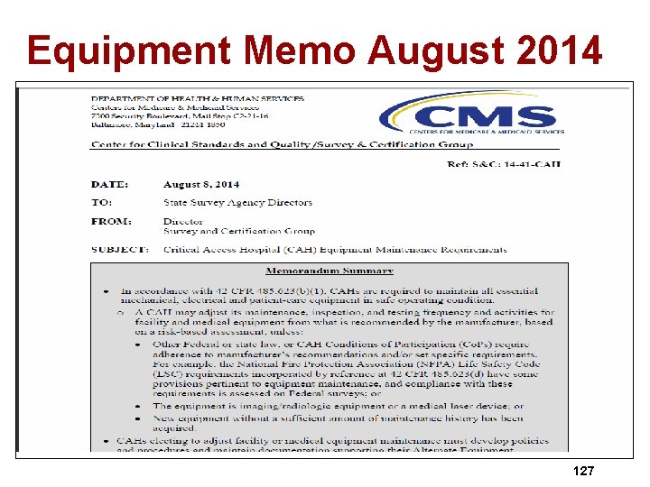 Equipment Memo August 2014 127 