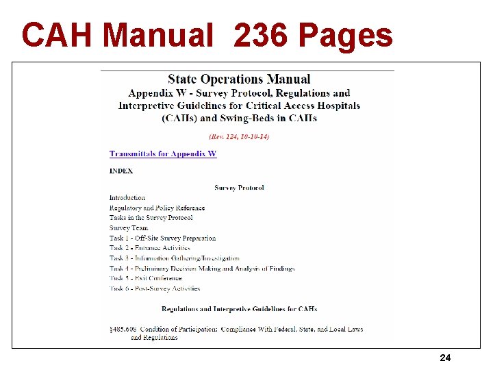 CAH Manual 236 Pages 24 