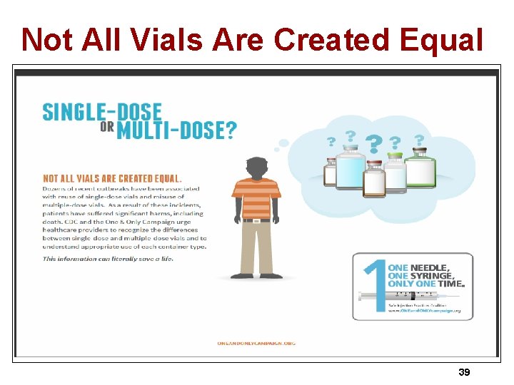 Not All Vials Are Created Equal 39 