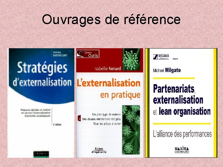 Ouvrages de référence 