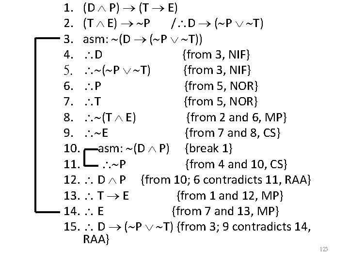 1. (D P) (T E) 2. (T E) P / D ( P T)