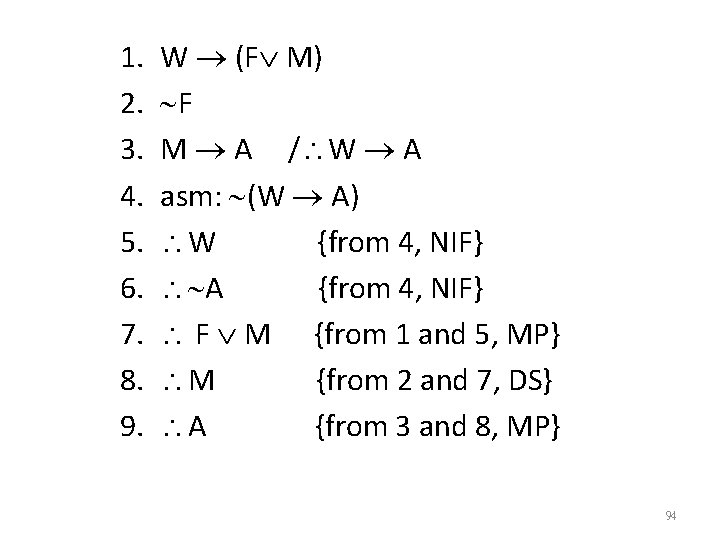 1. 2. 3. 4. 5. 6. 7. 8. 9. W (F M) F M