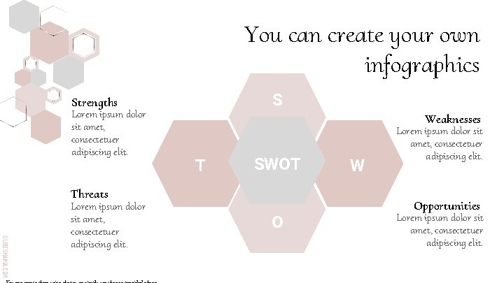 You can create your own infographics S Strengths Lorem ipsum dolor sit amet, consectetuer