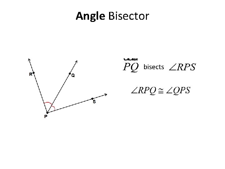 Angle Bisector bisects Angle Bisector bisects