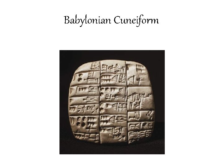 Babylonian Cuneiform 