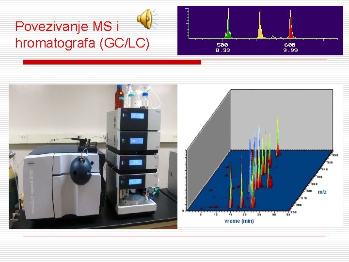 Povezivanje MS i hromatografa (GC/LC) 