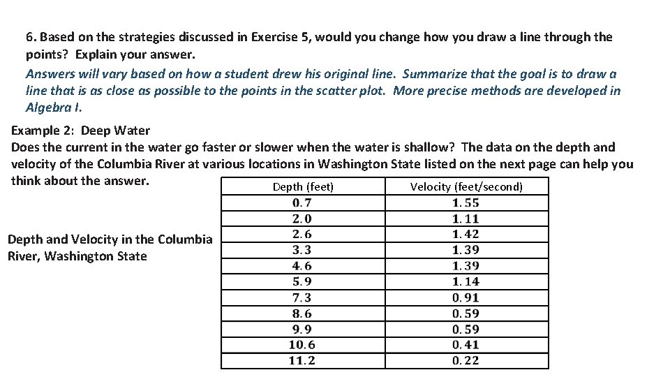 6. Based on the strategies discussed in Exercise 5, would you change how you 6. Based on the strategies discussed in Exercise 5, would you change how you