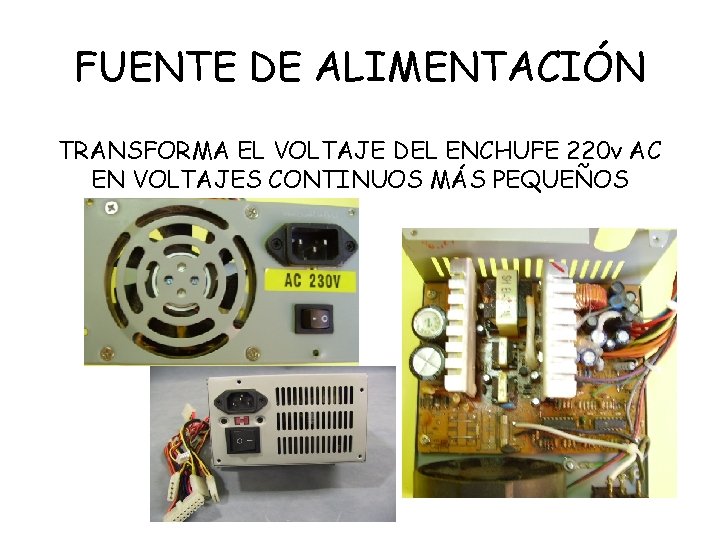 FUENTE DE ALIMENTACIÓN TRANSFORMA EL VOLTAJE DEL ENCHUFE 220 v AC EN VOLTAJES CONTINUOS