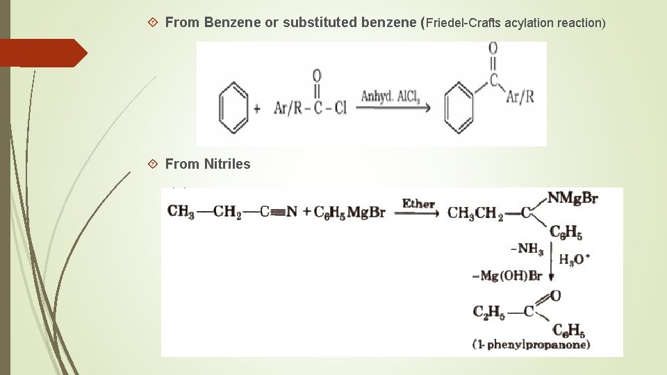 Stephan Rxn Aldehyde ketones and Carboxylic Acid Introduction The CO