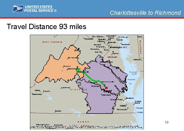 Charlottesville to Richmond Travel Distance 93 miles 10 