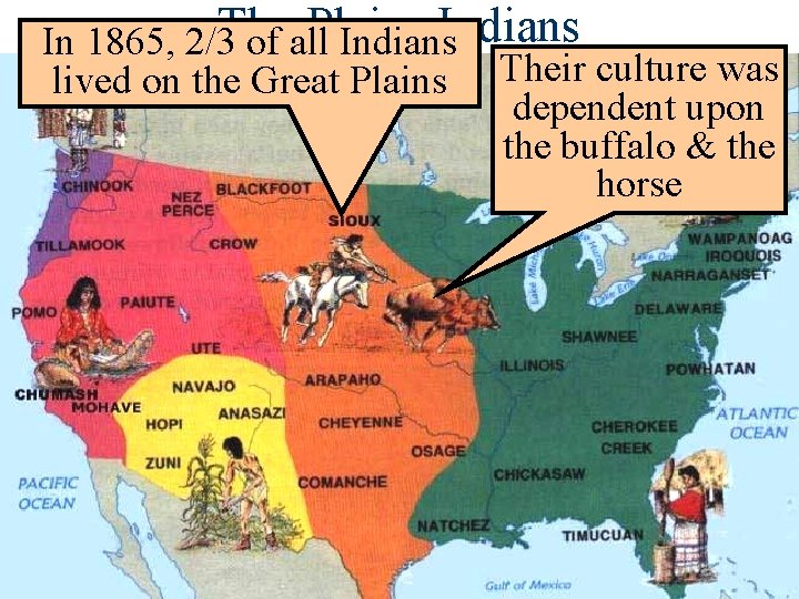 Plains In 1865, 2/3 The of all Indians lived on the Great Plains Their