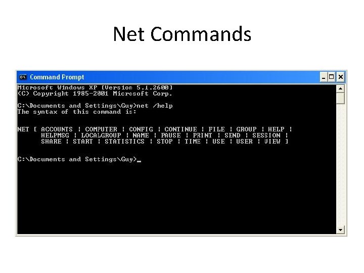Net Commands 