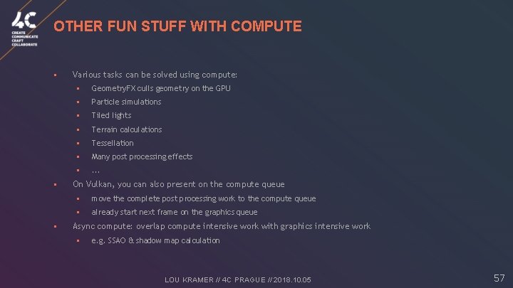 OTHER FUN STUFF WITH COMPUTE § § § Various tasks can be solved using