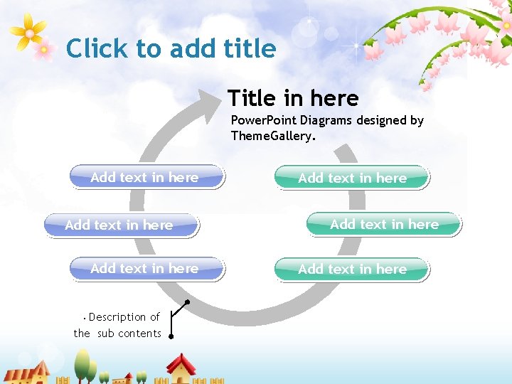 Click to add title Title in here Power. Point Diagrams designed by Theme. Gallery.