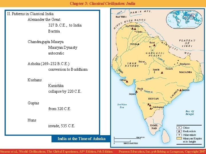 Chapter 3: Classical Civilization: India II. Patterns in Classical India Alexander the Great 327