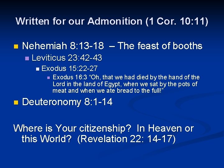 Pilgrims On The Earth Hebrews 11 8 16
