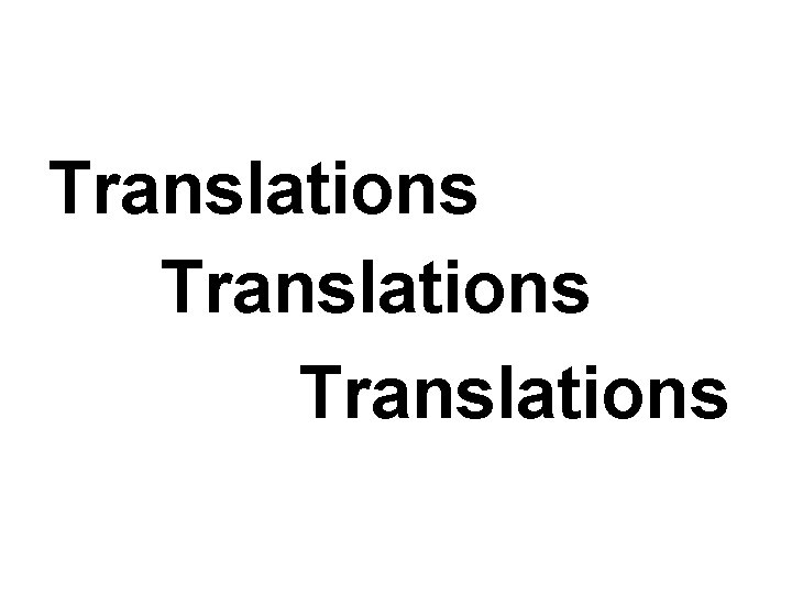 Translations 