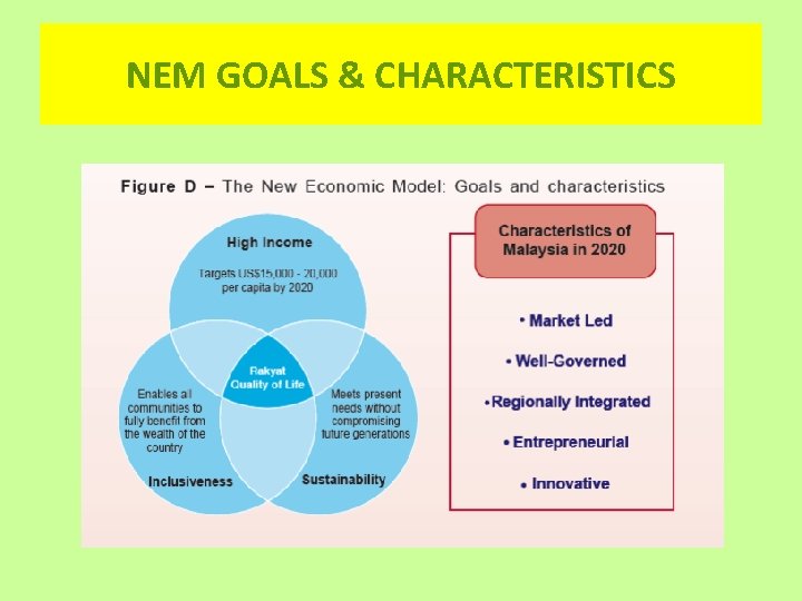 NEM GOALS & CHARACTERISTICS 