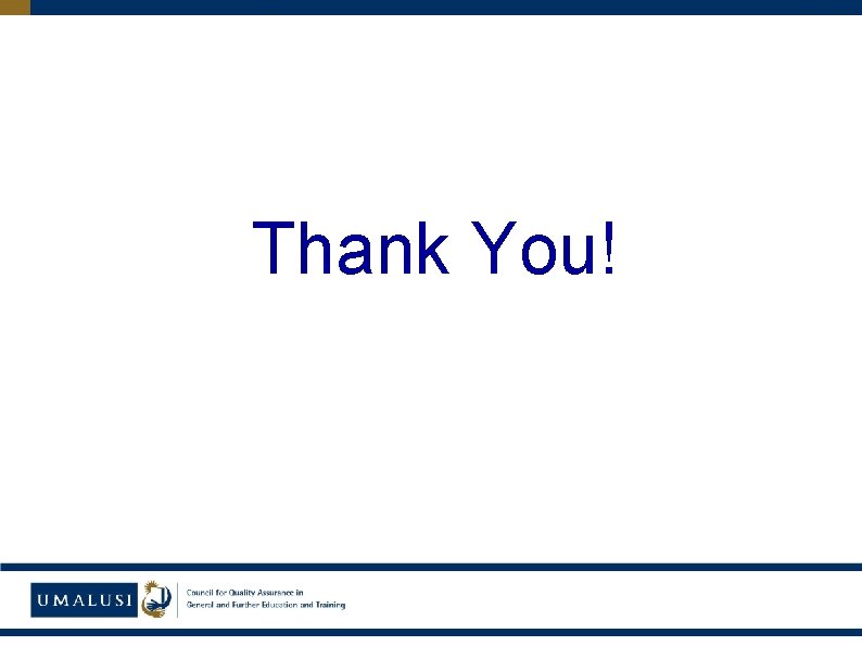 Thank You! 