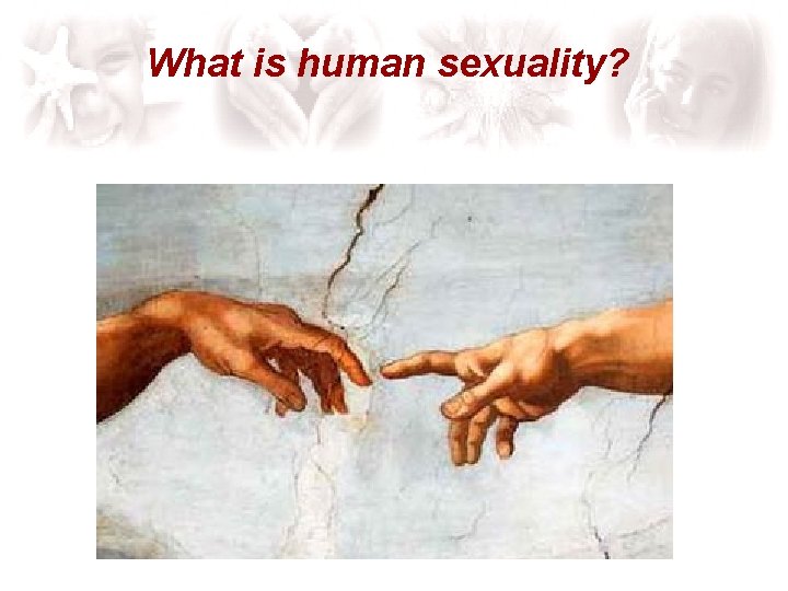 What is human sexuality? 