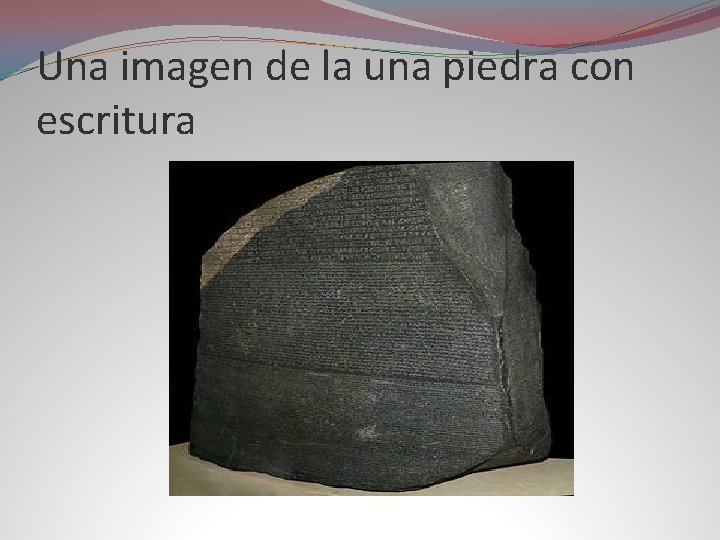 Una imagen de la una piedra con escritura 