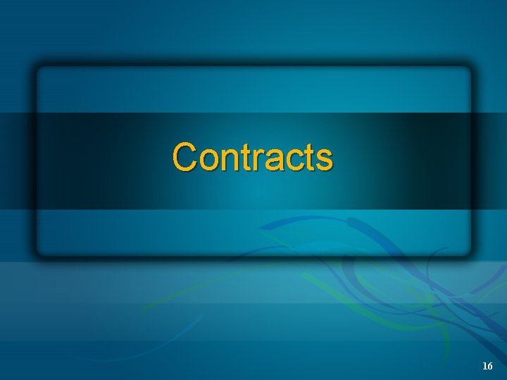 Contracts 16 