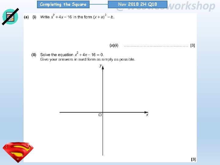 Completing the Square @westiesworkshop Nov 2018 2 H Q 18 