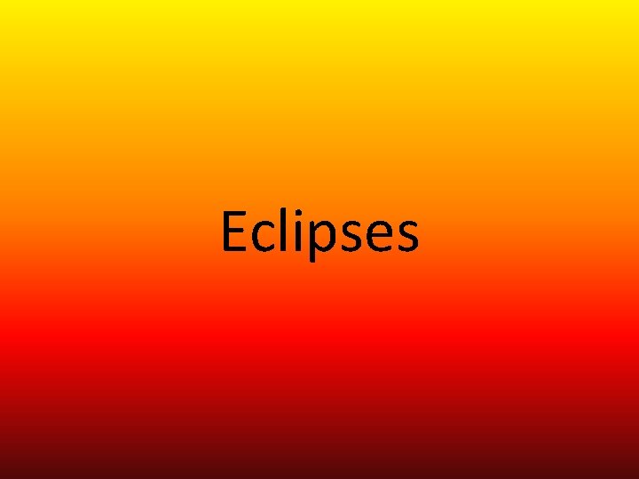 Eclipses 