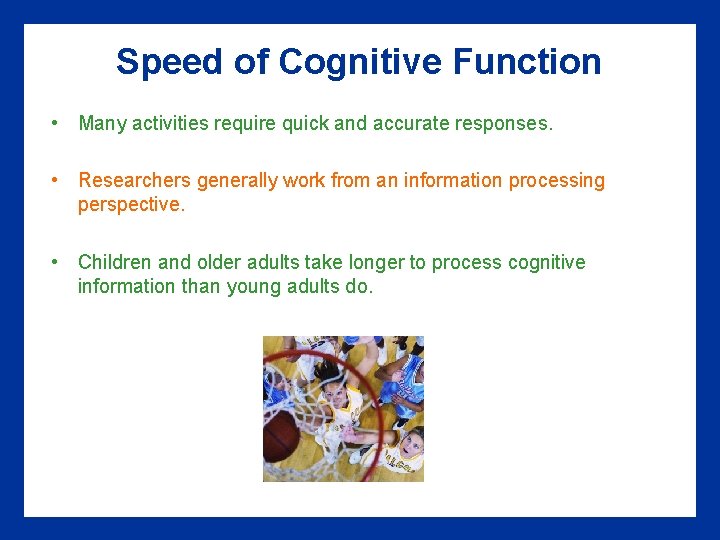 HS 325 Cognitive Learning Developing the Thinking Child