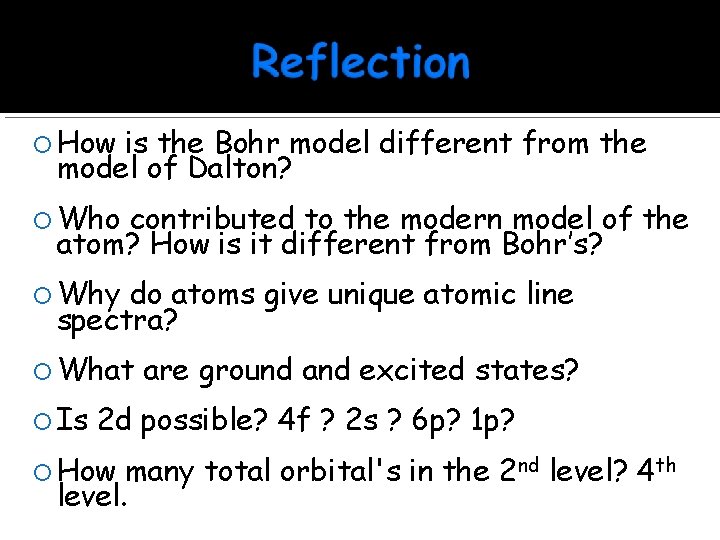  How is the Bohr model different from the model of Dalton? Who contributed