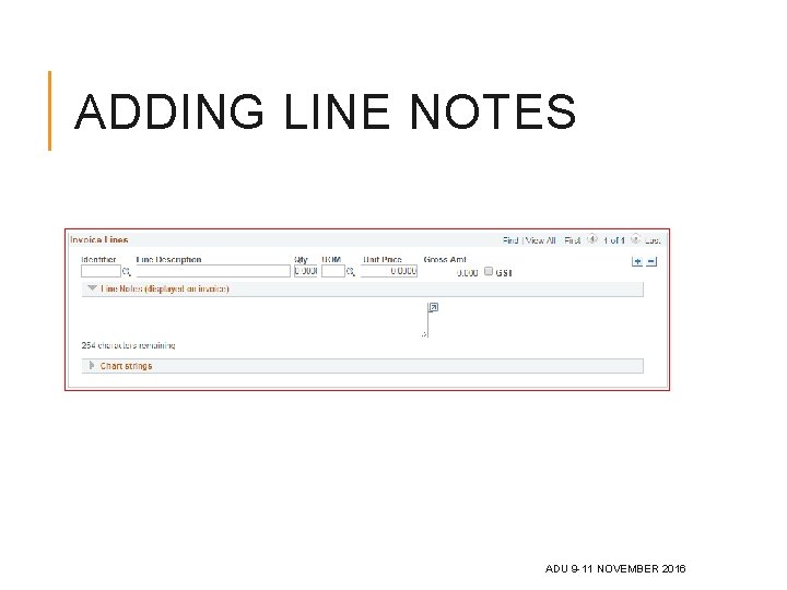ADDING LINE NOTES ADU 9 -11 NOVEMBER 2016 